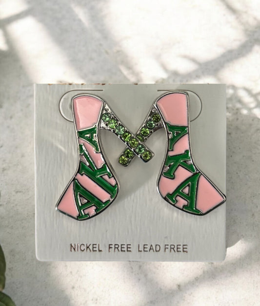 Sorority Stiletto Heels Earrings