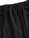 Black 2 Pc Skirt Set