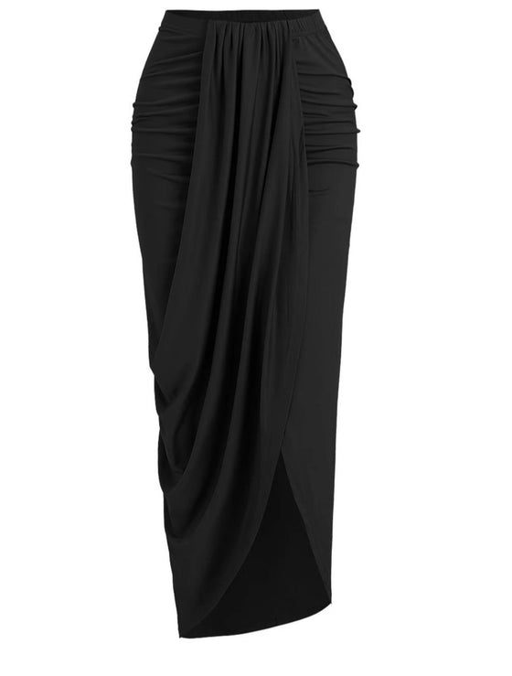 Black 2 Pc Skirt Set