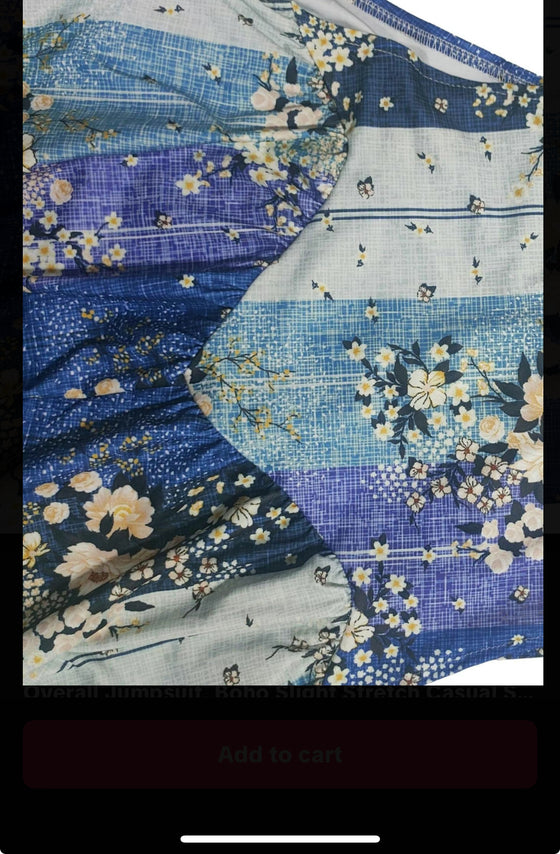 Plus Size Blue Overalls
