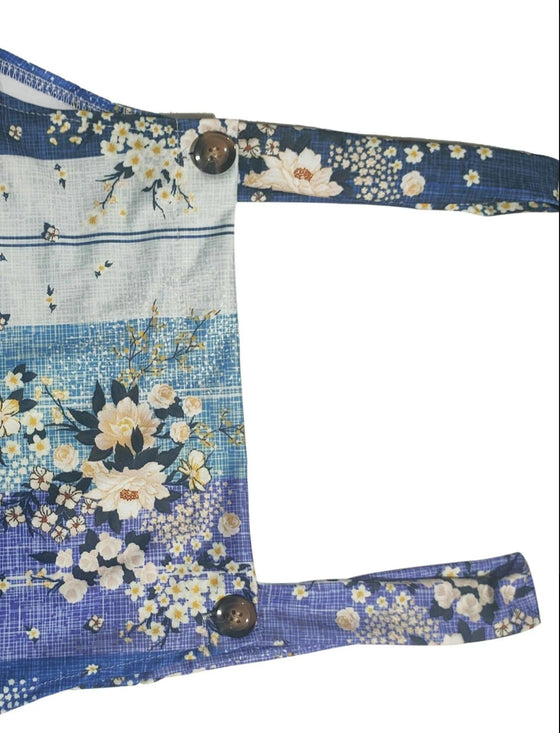 Plus Size Blue Overalls